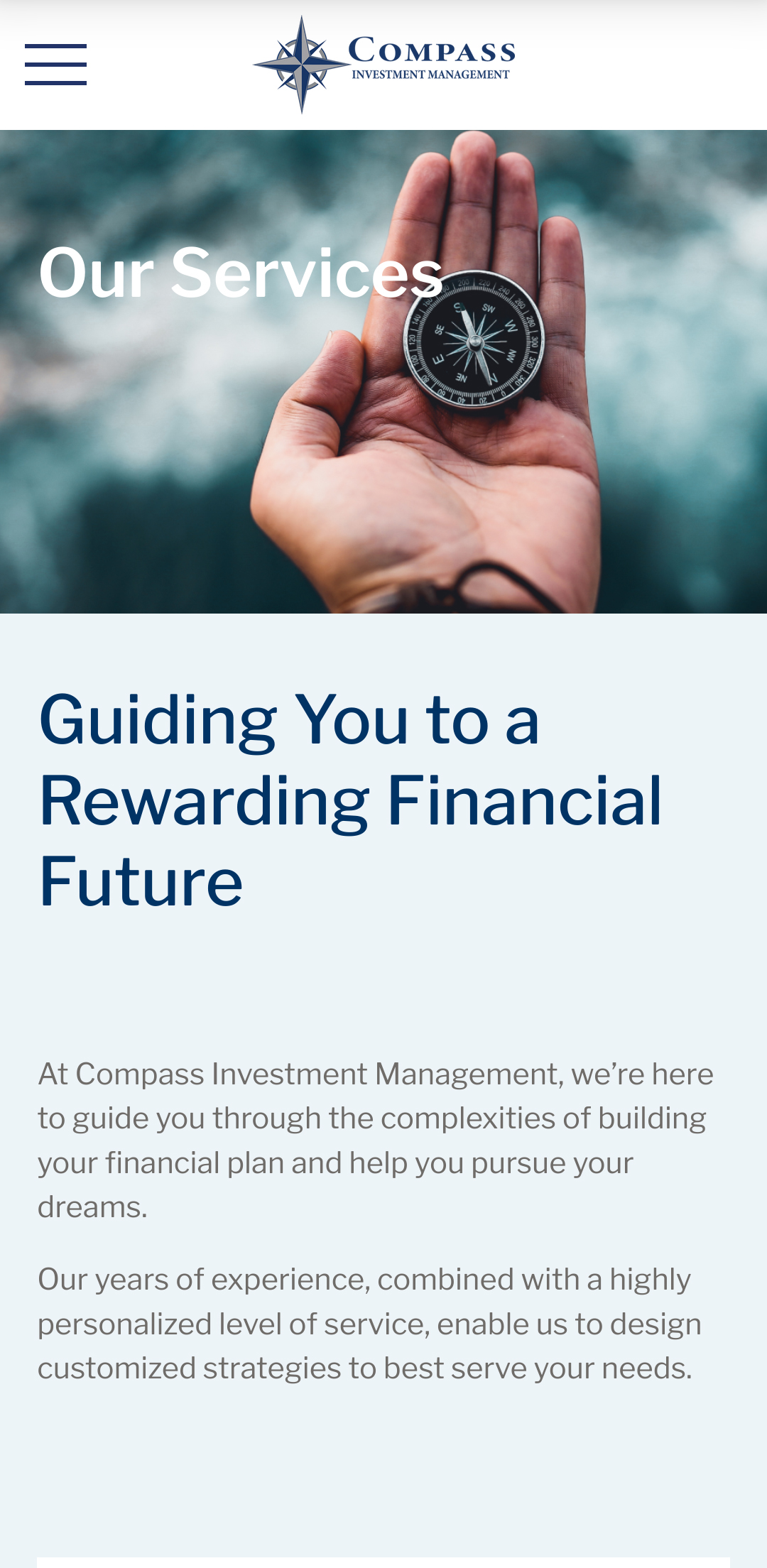 Compass Financial Management mobile services.